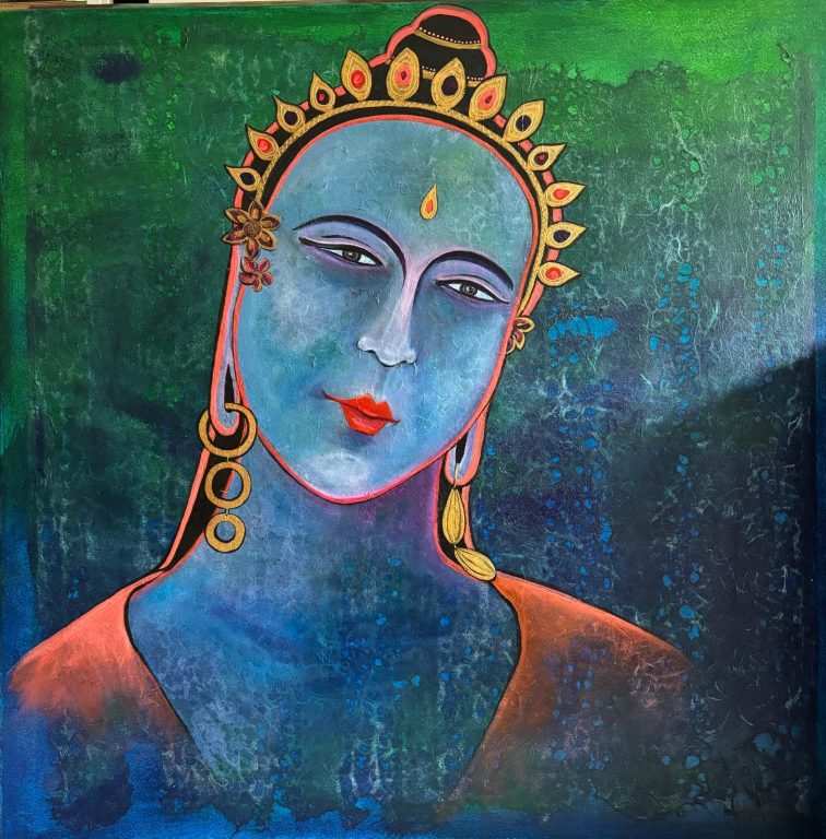 Boeddha vrouw 100x100